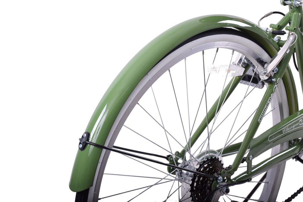 Ladies Lifestyle Bike Classique 26" Wheel Basket Green 16" Frame