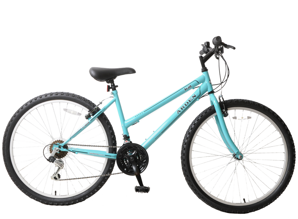 Ladies Mountain Bike Trail 26" Wheel 16" Frame 21 Speed Light Blue Womens MTB