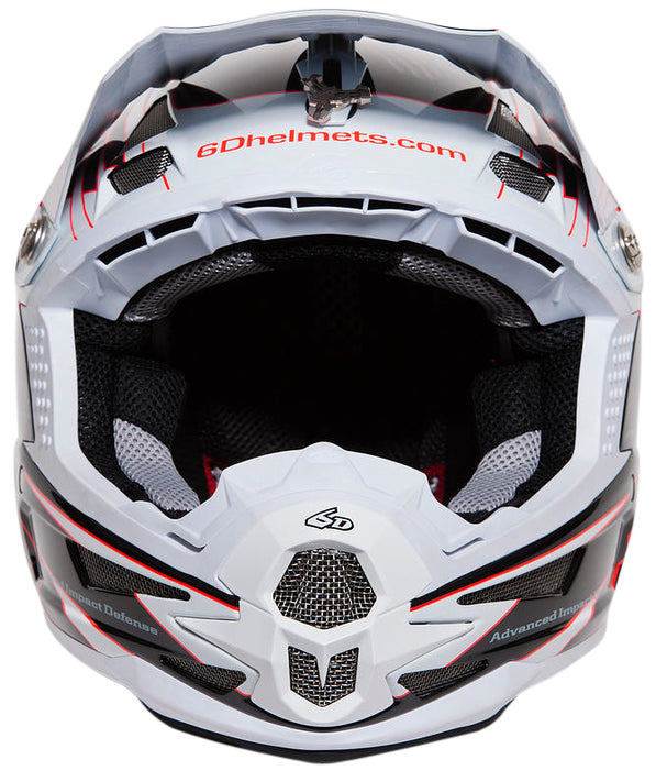 6D ATB-1 Attack Full Face Enduro - Down Hill Helmet – Large – Black & White