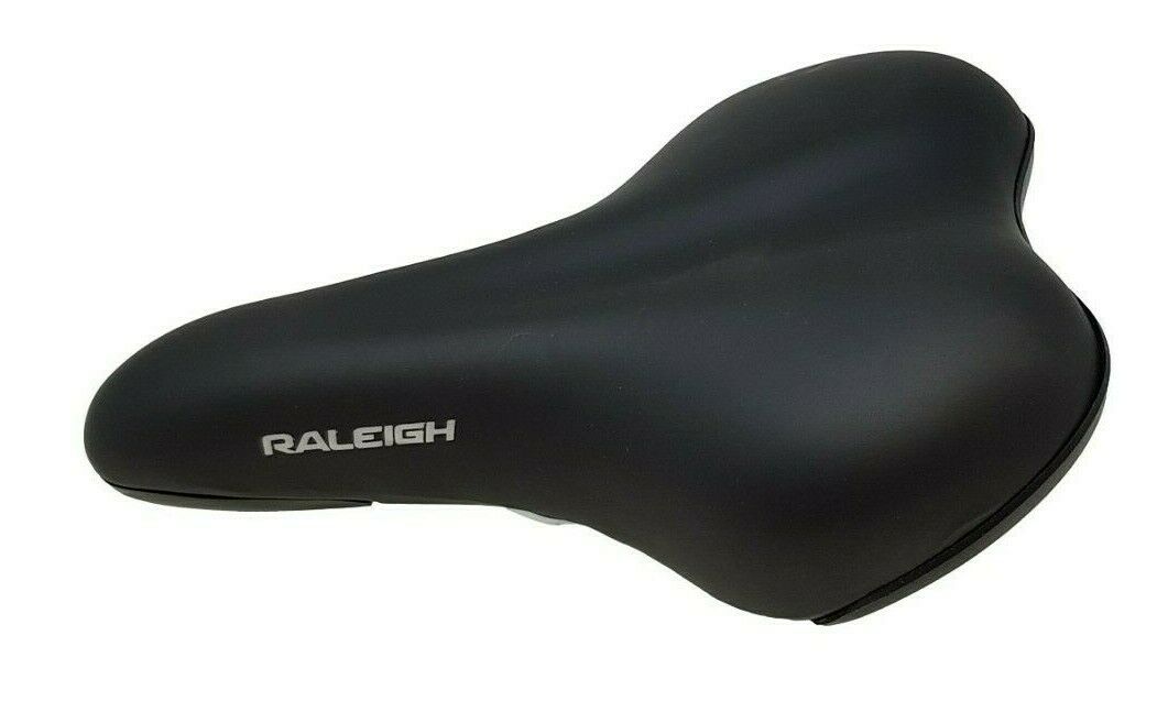 Raleigh Hulk 2015 Junior Bike Saddle With Clamp, Black, Comfort Saddle, New