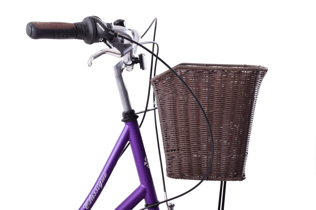 Ladies Lifestyle Bike Classique 26" Wheel Basket Purple 19" Frame