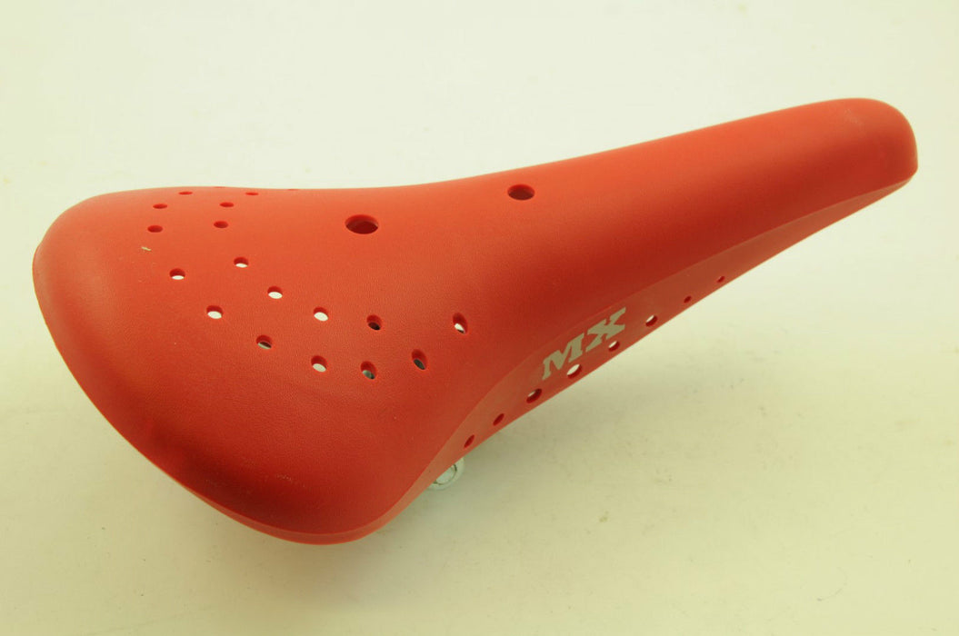 OLD SCHOOL BMX BURNER 80’s VISCOUNT TYPE MX SADDLE RED SEAT