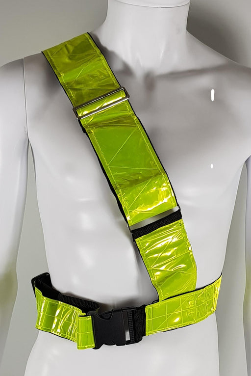 HI VIZ HORSE RIDERS HIGH QUALITY 3" WIDE VISILITE BRIGHT SAFETY BELT - Bankrupt Bike Parts