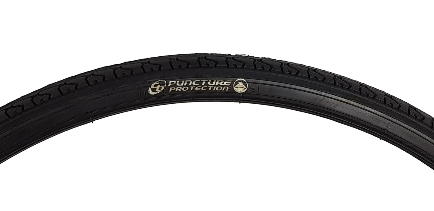 PAIR CLAUD BUTLER EXPLORER 700c x 37 (35) (622 - 37) SEMI-SLICK TREKKING BIKE TYRES PUNCTURE PROTECT