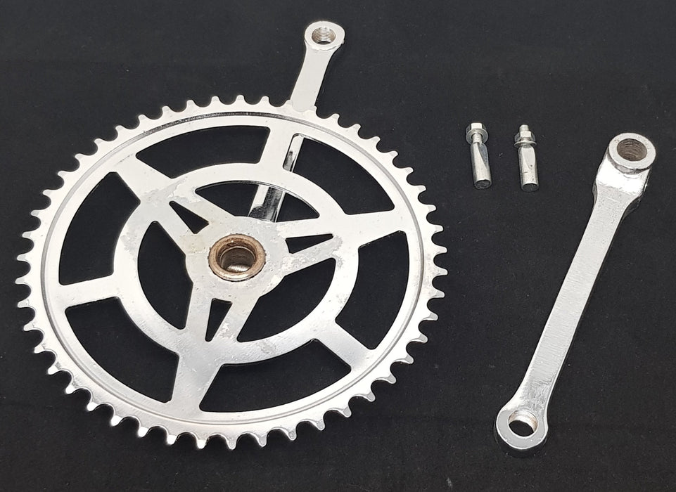 50's,60's,70's,80's TOWN BIKE 48 TEETH SINGLE 1-8" CP COTTERED CHAINSET 170mm