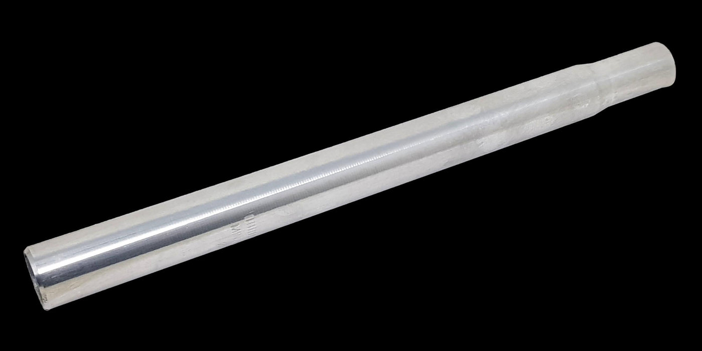 ALLOY SEAT POST 25.4mm x 300mm (12") BIKE SADDLE STEM, STRAIGHT (CANDLE) TOP