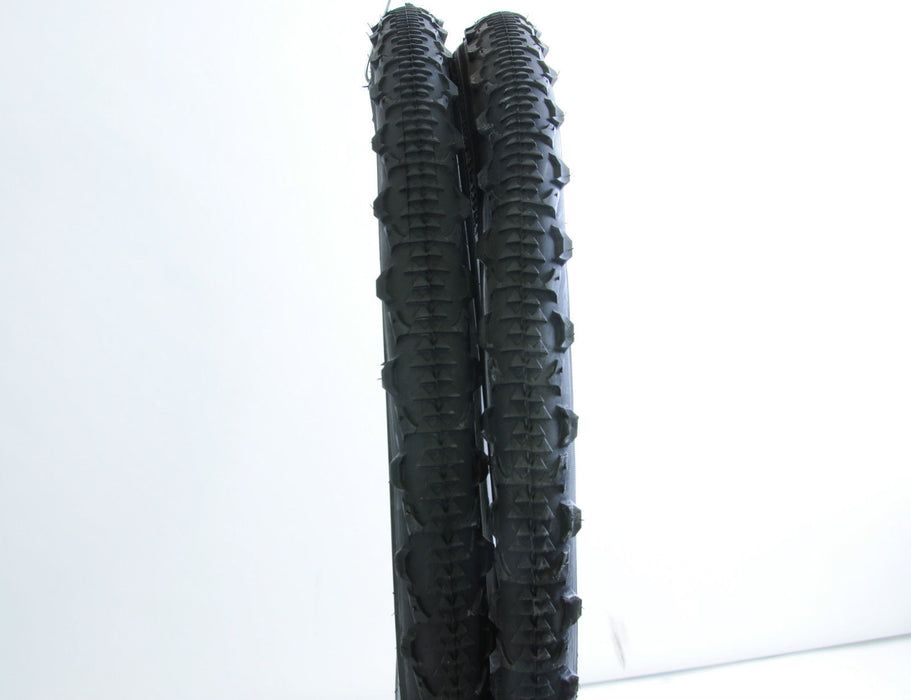 PAIR MTB 24 x 1.75 (47-507) SEMI SLICK TYRES WITH FREE INNER TUBES