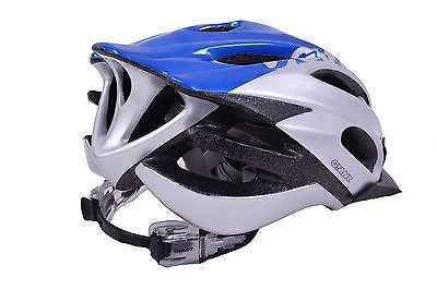 GIANT ARES BICYCLE HELMET SMALL-MEDIUM TRAIL BIKE HELMET 51-54cm BLUE & SILVER