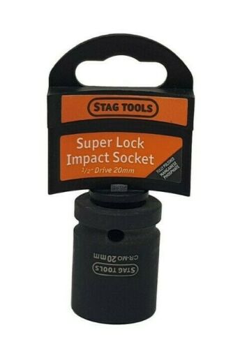 Super Lock Impact Socket 1/2'' Drive 10mm - 24mm Stag Tools Diy Garage Tools