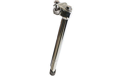 EXTRA LONG 22.2mm  HANDLEBAR STEM GIVES REALLY UPRIGHT RIDING POSITION 1" CHROME - Bankrupt Bike Parts