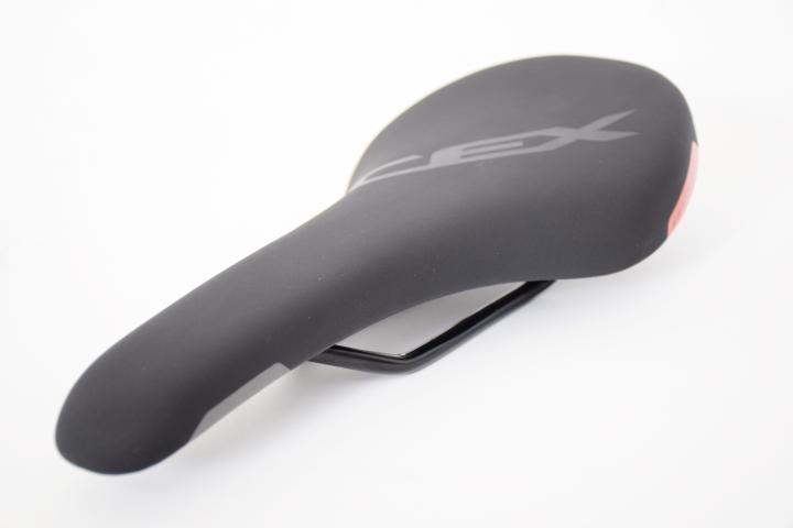 MTB or ROAD BIKE SEAT CONCEPT CEX in GREY & RED WITH CRO-MO RAIL CYCLING SADDLE