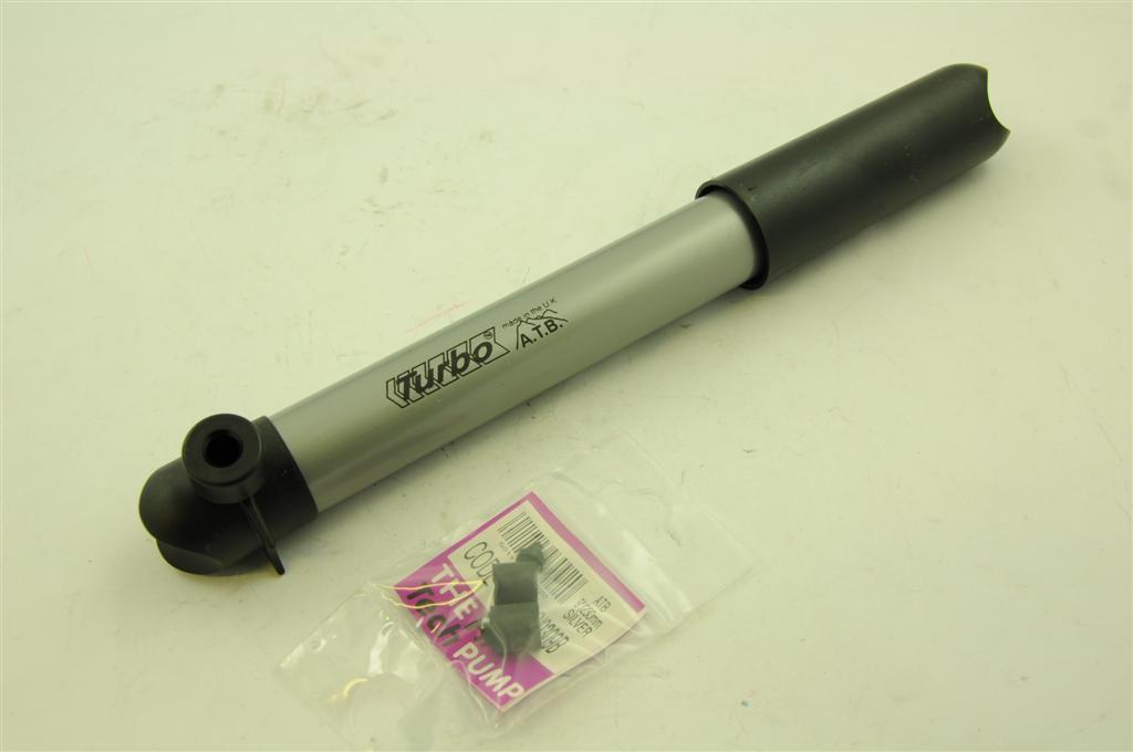 TURBO MINI FAT BARREL BIKE PUMP 9–12” UNIVERSAL SUIT ALL VALVES MADE IN BRITAIN