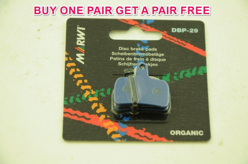 MARWI UNION ORGANIC DISC BRAKE PADS FOR HOPE MONO MINI CALIPERS 1+1 FREE DBP-29