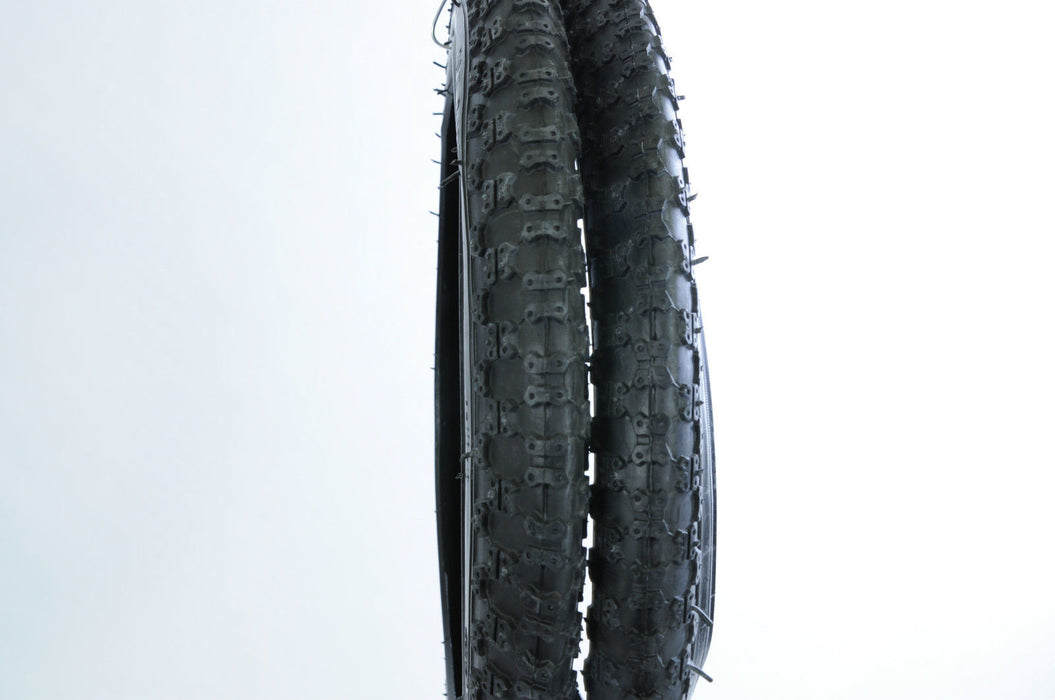 PAIR (2) RALEIGH BURNER or OLD SCHOOL BMX 20 x 2.125 ALL BLACK COMP III TYPE TYR