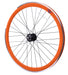 PAIR 700c 622-13 FLIP FLOP FIXIE WHEELS,NOVATEC SEALED HUB DEEP WALL RIMS ORANGE - Bankrupt Bike Parts