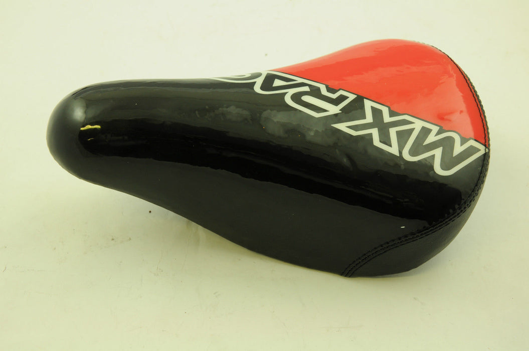 RALEIGH "MX RACING” KIDDIES 12” BIKE SADDLE, SEAT NO BRACKET RED-BLK WBZP127 NEW