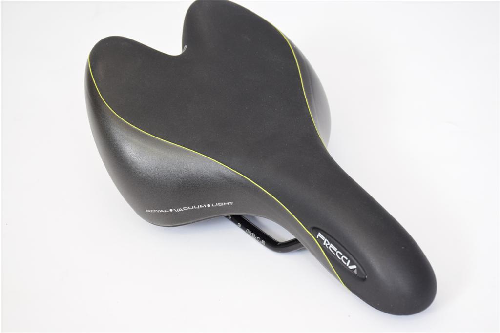 SELLE ROYAL BIKE SEAT-SADDLE FRECCIA BLACK & GREEN MAGNESE LIGHTWEIGHT COMFORT S