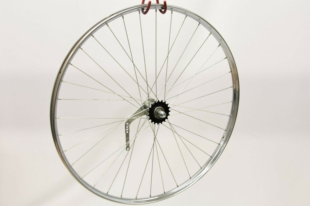 26 x 1 3-4" (571) Rear Wheel Vintage Roadster Bike Westwood Chrome Rim With Coaster Pedal Back Brake Hub