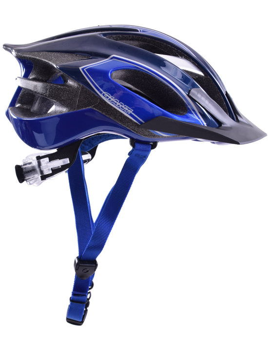 GIANT IXION MOUNTAIN BIKE ALUMINIUM REINFORCED HELMET SMALL 51-54cm BLUE-BLACK