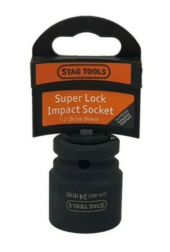 Super Lock Impact Socket 1/2'' Drive 10mm - 24mm Stag Tools Diy Garage Tools