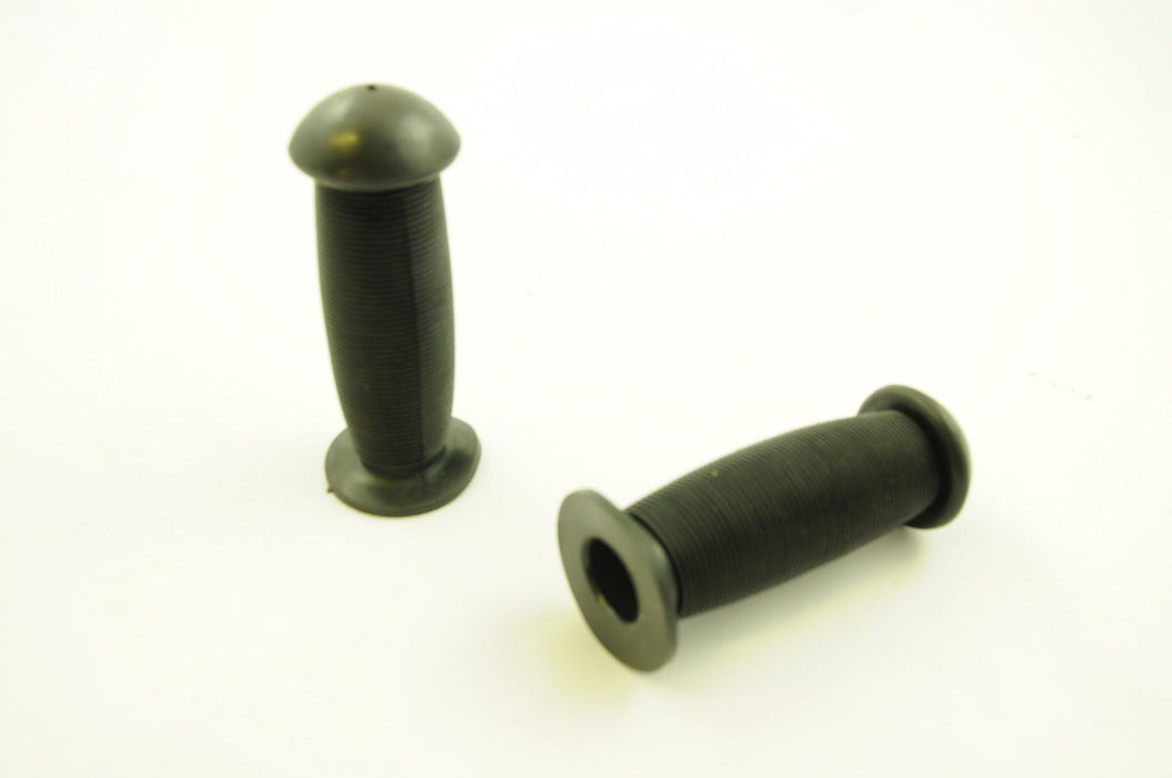 MUSHROOM TYPE BMX BLACK DOMED END SOFT HANDLEBAR GRIPS + GREAT FOR KIDS BIKES