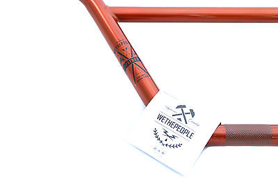 WETHEPEOPLE PATRON 8.5” RISE BMX CR-MO 720mm WIDE HANDLEBAR ORANGE