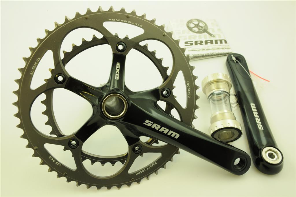 SRAM S500 ROAD DOUBLE CHAINWHEEL SET 53-39 TEETH 10 SPEED 175mm SALE 40% OFF RRP