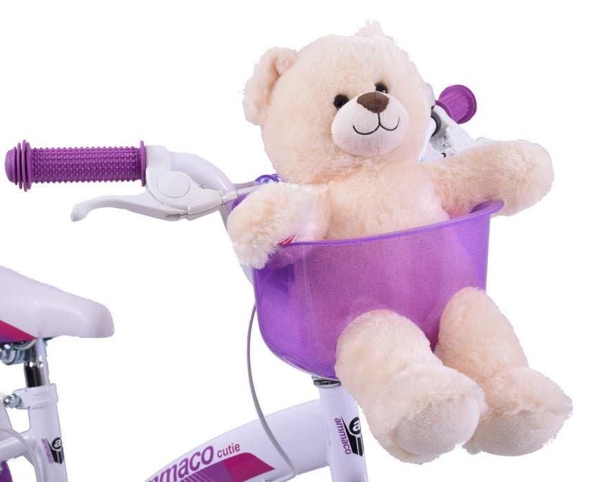 KIDDIES BIKE TEDDY OR DOLLY CARRIER FITS ON HANDLEBARS PURPLE GREAT PRESENT