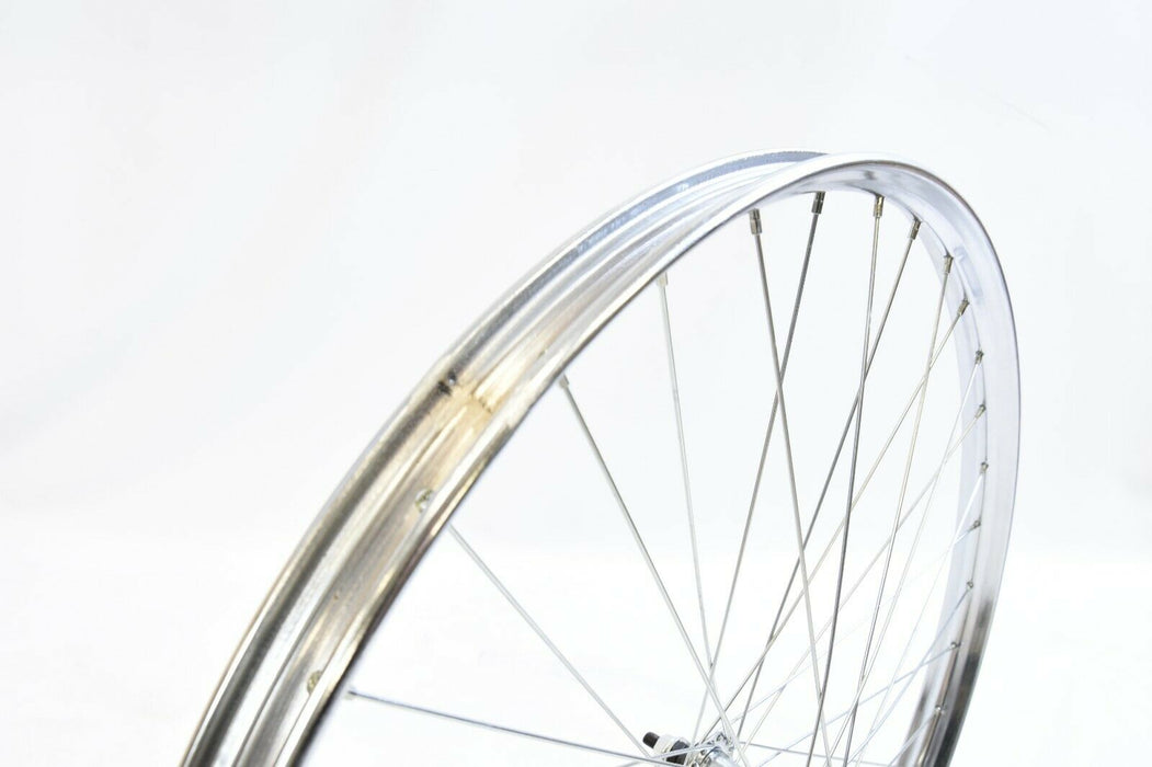 26 x 1 ½ (584) Wheels For Vintage Roadster Antique Bike Westwood Rod Brake Steel Chrome Rims