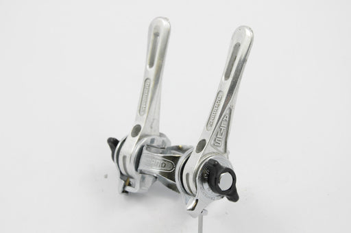 VINTAGE SHIMANO ALTUS LATE 70`S OR 80`S RACER SPORTS ALLOY GEAR LEVER SET - Bankrupt Bike Parts