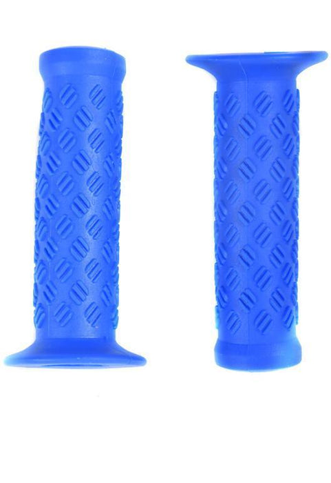 PAIR BLUE CHILDS BIKE HANDLEBAR GRIPS 100mm KIDDIES CHILDRENS CYCLE SOFT GRIPS