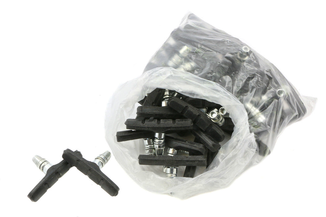 WHOLESALE JOB LOT OF "V BRAKE" BLOCKS  25x PAIRS THREADED LOW PROFILE 70mm