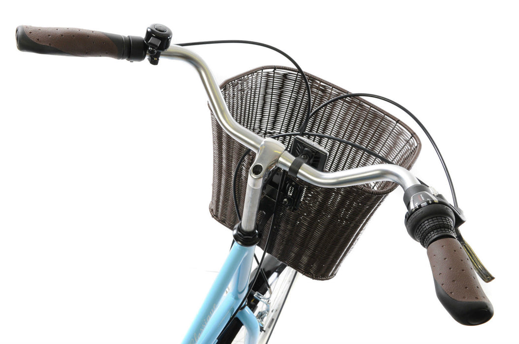 CLASSIQUE TRADITIONAL HERITAGE LADIES DUTCH LIFESTYLE BIKE+BASKET 19" 1F2802 - Bankrupt Bike Parts