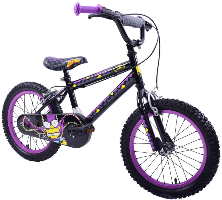 NEW THE SIMPSONS BART SIMPSON 'BARTMAN' 16" WHEEL BMX BOYS BIKE BLACK-PURPLE