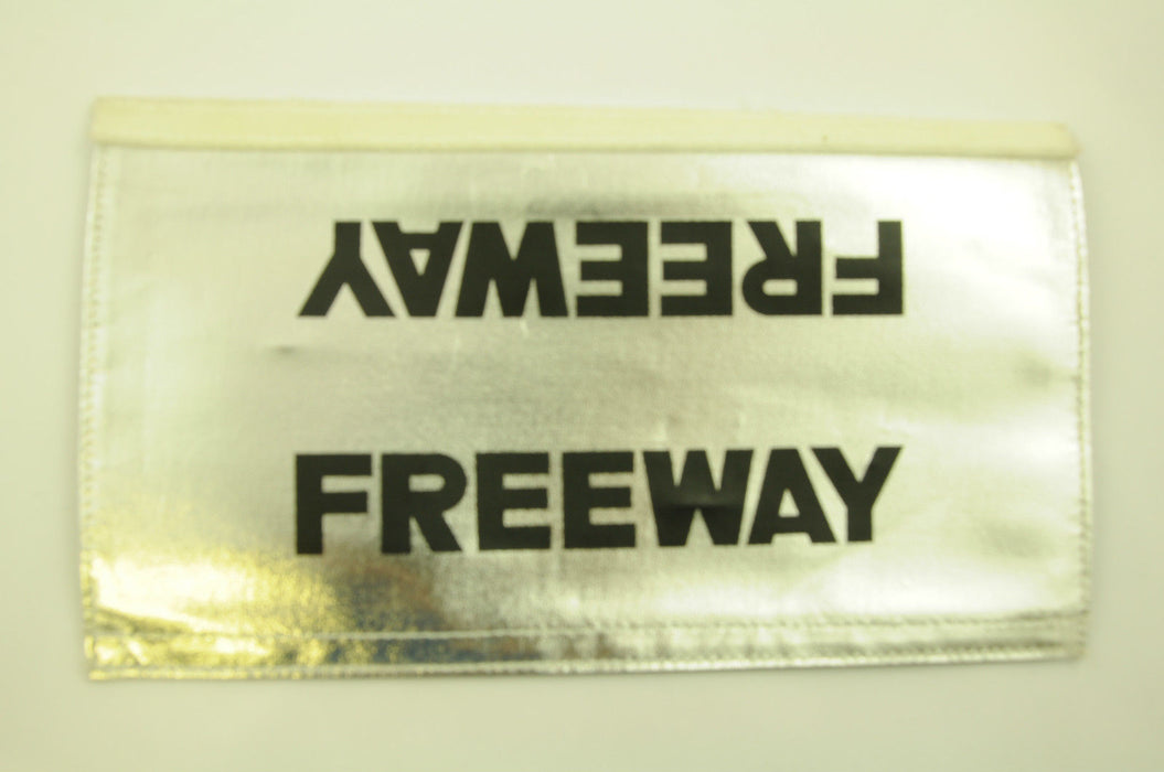 OLD SCHOOL BMX FREEWAY FRAME PAD CRASH-PAD CHROME SILVER NOS MADE IN 80’s