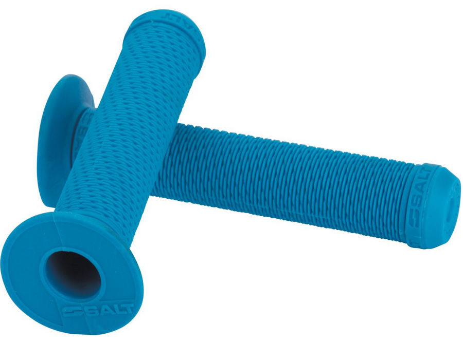 SALT TEAM BMX HANDLEBAR GRIPS KRATON WITH FLANGE & PLUGS BLUE 50% OFF RRP