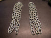 PAIR 3mm x 21mm STEEL LINK CHAINS EACH ONE 1200mm LONG SWINGS,SECURITY,BONDAGE - Bankrupt Bike Parts