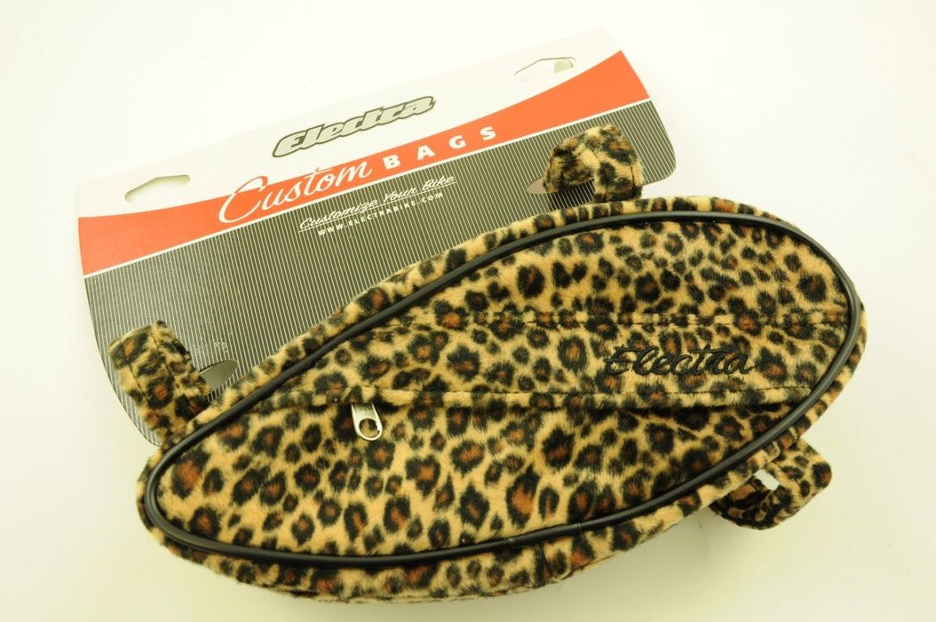 ELECTRA CUSTOM LADIES FRAME BAG USA TYPE CRUISER, DRAGSTER LEOPARD FUR DESIGN