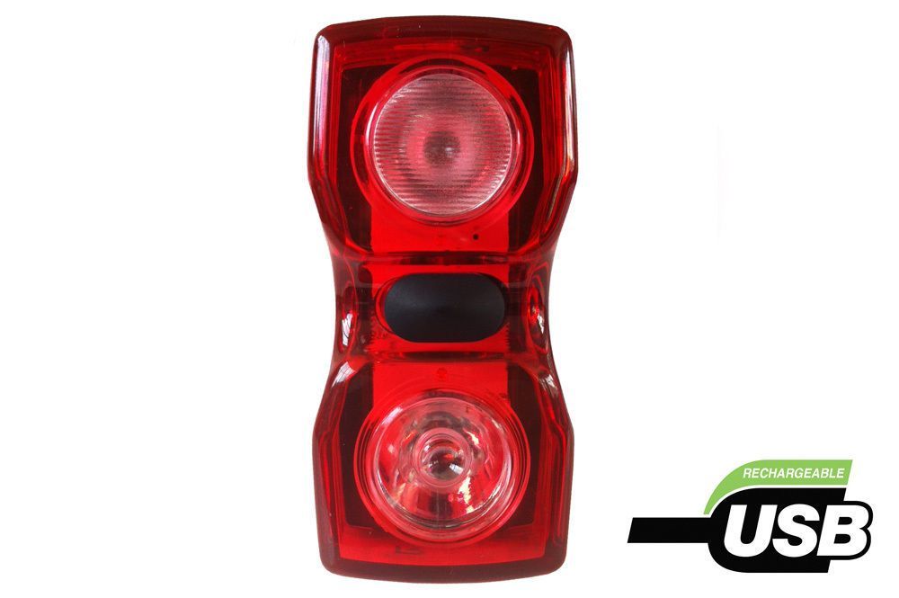 RSP RADIENT 2 LED 1-2 WATT USB RECHARGEABLE REAR BIKE LIGHT LAA730 60% OFF