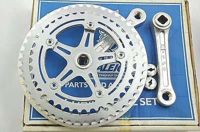 RALEIGH 80's RACING BIKE COTTERLESS SAKAE ROYALE CHAINWHEEL SET 40-48TEETH 127mm