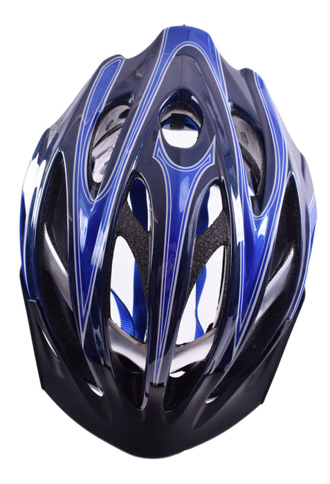 GIANT IXION MOUNTAIN BIKE ALUMINIUM REINFORCED HELMET SMALL 51-54cm BLUE-BLACK