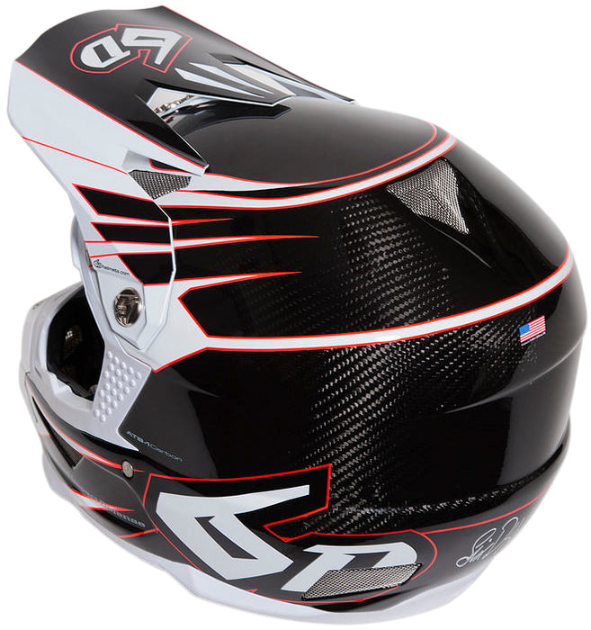 6D ATB-1 Attack Full Face Enduro - Down Hill Helmet – Large – Black & White