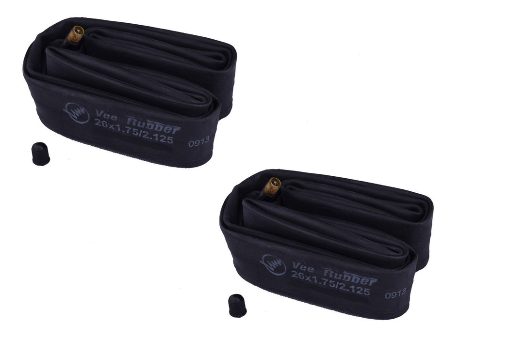 PAIR (2) SELF-SEALING MTB INNER TUBES 26" x 1.75 - 26 x 2.125 SCHRADER CAR VALVE