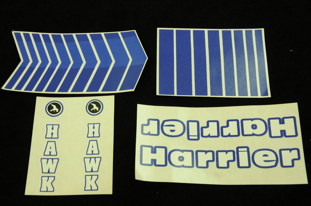 OLD SCHOOL HAWK HARRIER TRANSFER -DECAL SET GENUINE 80’s MADE NEW OLD STOCK