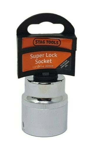 Super Lock Socket 1/2'' Drive 8mm - 30mm Stag Tools Diy Garage Tools