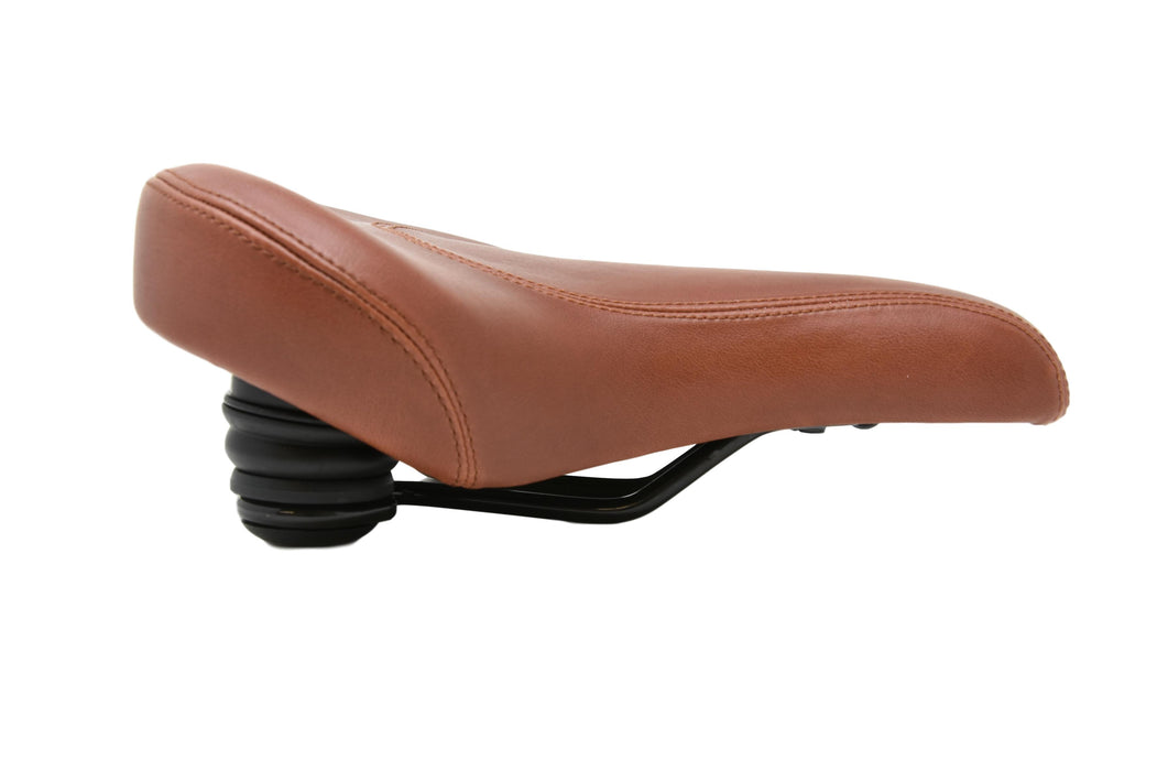 Johnny Loco Beach Cruiser Bike Saddle Cycle Seat Brown Elastomer Springs Unisex