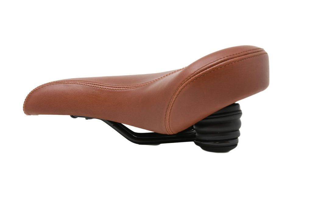 Johnny Loco Beach Cruiser Bike Saddle Cycle Seat Brown Elastomer Springs Unisex