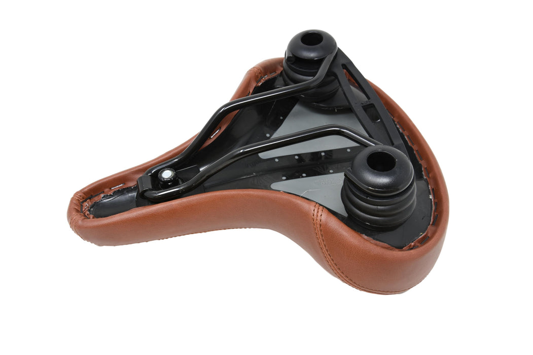 Johnny Loco Beach Cruiser Bike Saddle Cycle Seat Brown Elastomer Springs Unisex