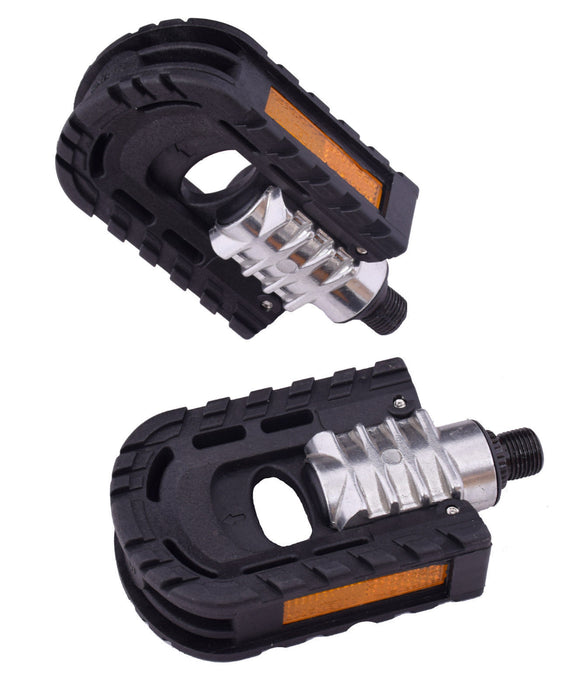 PAIR UNION DOUBLE FOLDING ALLOY BIKE PEDALS FOLDERS COMMUTERS PEDALS 9-16"