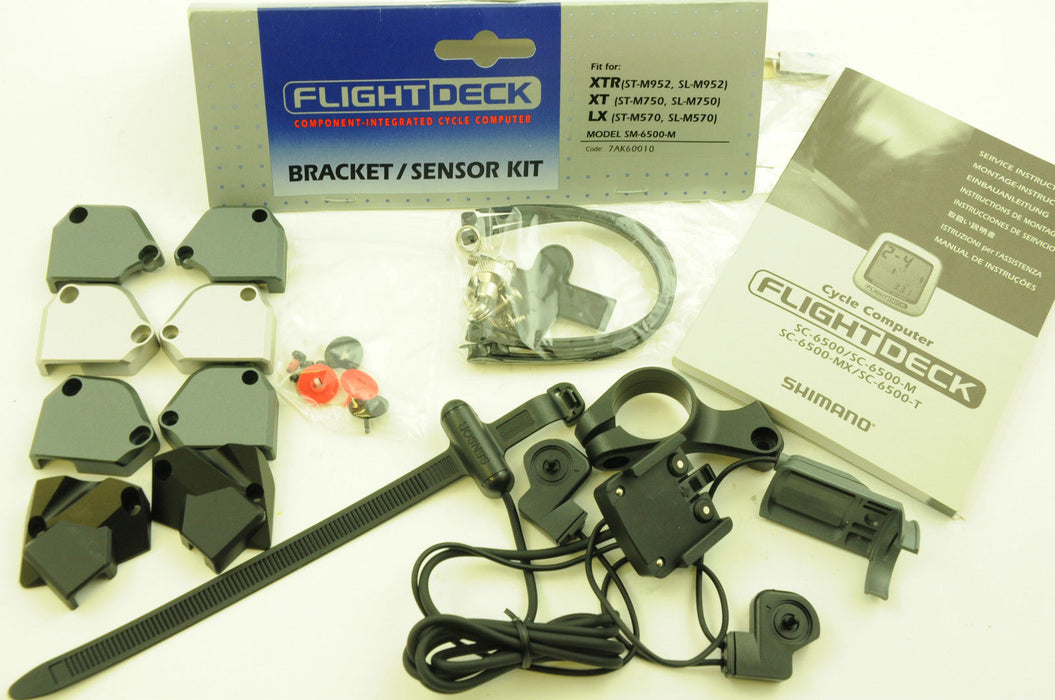 SHIMANO FLIGHT DECK SC-6500-M CYCLE COMPUTER BRACKET SENSOR KIT XTR XT LX